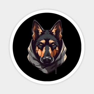 German Shepherd in a Hoodie Magnet